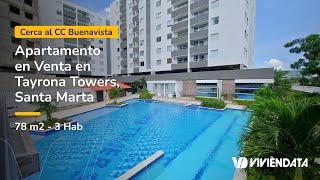 Apartamento en Venta en Tayrona Towers, Moderno, Santa Marta