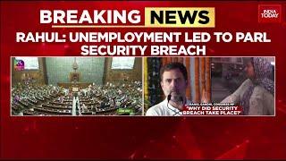 BJP Attacks Rahul Over Unemployment Remark: 'Rahul Gandhi Shielding Accused' | Lok Sabha Breach