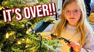 ** IT'S OVER! ** | Saying Goodbye to Christmas | Taking Down Decorations & Packing Up DITL