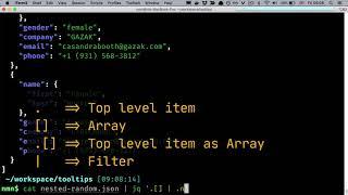 Tooltip 7: Selecting nested array items using jq