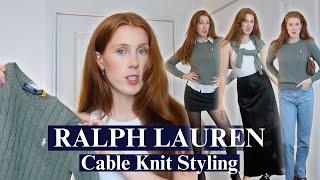 RALPH LAUREN CABLE KNIT SWEATER  | STYLING FOUR LOOKS FOR AUTUMN/WINTER