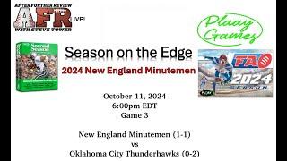 Season on the Edge: 2024 New England Minutemen Football America Season Game 3