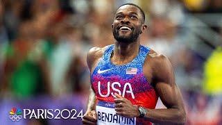 Rai Benjamin OUTDUELS Karsten Warholm to win men’s 400m hurdles gold | Paris Olympics