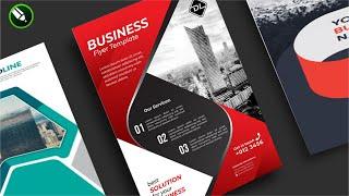 Corporate Business Flyer Design In Corel Draw Tutorial