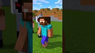 HELP Herobrine pull stone vs Entity vs notch #minecraft #shorts #saitama