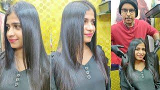 Hair smoothening / Rebounding / Straighting 2021 / Rohit Haircut Tutorial #smootheninghair #shorts