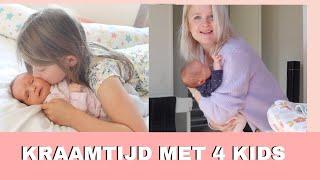 Kraamtijd met 4 KINDEREN | BABY Rosa Kraamtijd VLOG #2 | Meivakantie | Kellycaresse VLOG