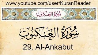 Qur'an 29  Al Ankabut : With English Audio Translation and Transliteration By Mishari Al