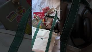 What’s in my Llbean small tote bag #whatsinmybag #asmr