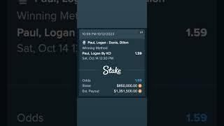 Drake put $850,000 on Logan Paul knocking out Dillon Danis !