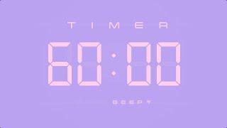 60 Min Digital Countdown Timer with Simple Beeps 