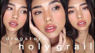 DRUGSTORE MAKEUP TUTORIAL | Full Face Using YOUR Holy Grail Recommendations | rachelteetyler