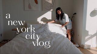 nyc diaries | another 9-5 work day, exciting news, tiny home getaway to the catskills~