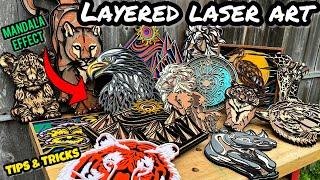 Layered Laser Art- Mandala Style and More: Tutorials, Tips, and Ideas