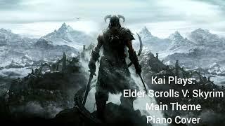Kai Plays: The Elder Scrolls V: Skyrim - Dragonborn/Main Theme - Piano Cover
