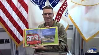 Sergeant Major Daniel Dailey Reads Buddy Bison's Yellowstone Adventure by Ilona E. Holland