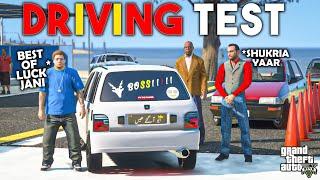 JIMMY AND FAZI GOING FOR DRIVING TEST | GTA 5 | Real Life Mods #268 | URDU |