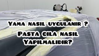 YIRTILMA GARANTİLİ !! YAMA NASIL YAPILIR ? KUSURSUZ GEÇİŞ !! LOKAL BOYA SONRASI PASTA CİLA !