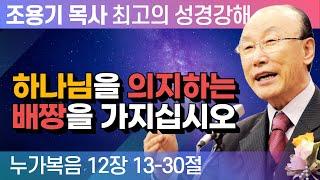 하나님을 의지하는 배짱을 가지십시오 (누가복음 12장 13-30절) - 조용기 목사 성경강해 누가복음 시리즈