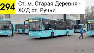 Автобус 294. Ст. м. Старая Деревня - Ж/Д ст. Ручьи