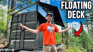 Building a FLOATING DECK on our DIY Tiny House