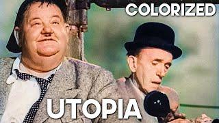 Utopia | COLORIZED | Stan Laurel & Oliver Hardy | Classic Comedy Film