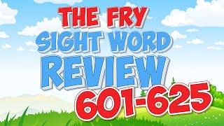 Fry Sight Word Review | 601-625 | Jack Hartmann Sight Word Review