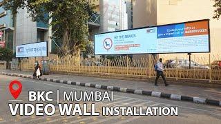 3X Outdoor Led Display Screen Installation | OOH Video Wall at BKC Mumbai | Nevon Digital