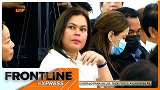 VP Sara Duterte, no comment sa pagkakakilanlan ni Mary Grace Piattos I Frontline Express