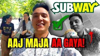 आज McDonald छोड़कर Subway Try किया  | Mukesh and Bani Vlogs