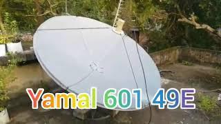 Yamal 601 49E tracking video.MAK Dish Info. Kerala.