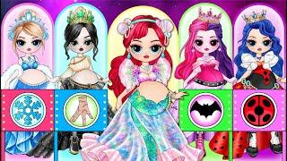 Elsa, Wednesday & Ladybug Pregnant Become Princess