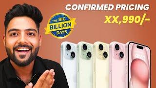 iPhones Pricing  in Flipkart Big Billion Days Sale 2024 - CONFIRMED PRICE ️