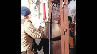 Входные алюминиевые двери со стеклом | Окна-Сервис