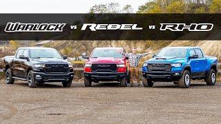 New 2025 Ram RHO vs Ram Rebel vs Ram Warlock: My Favorite Truck Is...