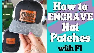 DIY Custom Leather Patch Hats (using xTool F1 Portable Laser Engraver and Leatherettes!)