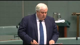 Condolence speech for the Rt Hon Malcolm Fraser from Clive Palmer MP