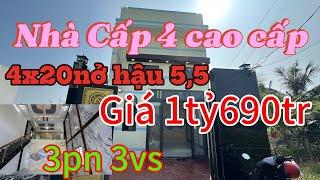 “Nhà Cấp 4 Cao Cấp - Diện Tích 4x20m, Giá 1,69 Tỷ - 3PN, 3VS”