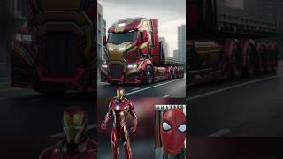 Superheroes but loader truck  Marvel & DC-All #comicbookcharacters  #avengers#shorts