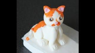 How to make a fondant cat tutorial / Jak zrobić kota z masy cukrowej