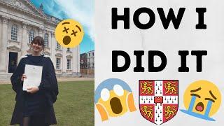 HOW I GOT A FIRST FROM THE UNIVERSITY OF CAMBRIDGE!!!!!