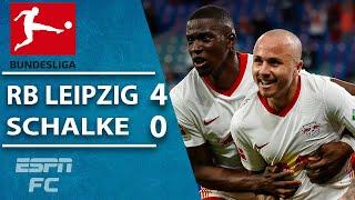 RB Leipzig SMASHES Schalke to remain unbeaten | ESPN FC Bundesliga Highlights