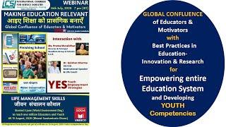 Making Education Relevant-YES-Youth Empowerment Strategise by Ms Prema Muralidhar,UAE by ICSI 16July