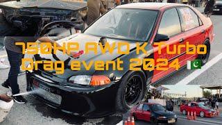 FOS DRAG EVENT ISLAMABAD 2024 Day 2 | Redlinepk | Fastest Civic of Pakistan | K24 Turbo |