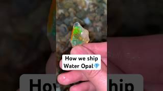 This is how we ship the precious water opal to you #wateropal #crystals #gemstone