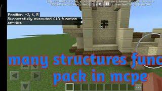 many structures function pack in minecraft pe