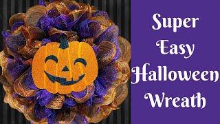 Halloween Crafts: How To Make An Easy Halloween Wreath | How To Make A Pull Through Wreath