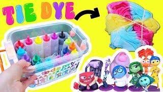 Inside Out 2 Movie DIY Tie Dye with Dolls! Crafts for Kids