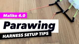 Parawing - How to setup up a harness line - Knots and Tips!