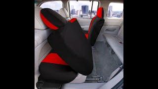 Full Coverage Flat Cloth Bench Car Seat Covers for Truck and SUV- FH Group®